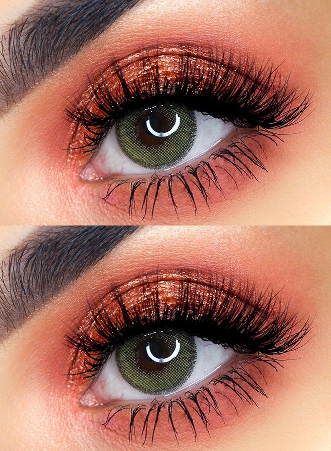 سيدة جديدة عدسات لاصقة ملونة خضراء من فريش ليدي للاستخدام السنوي - Image 2