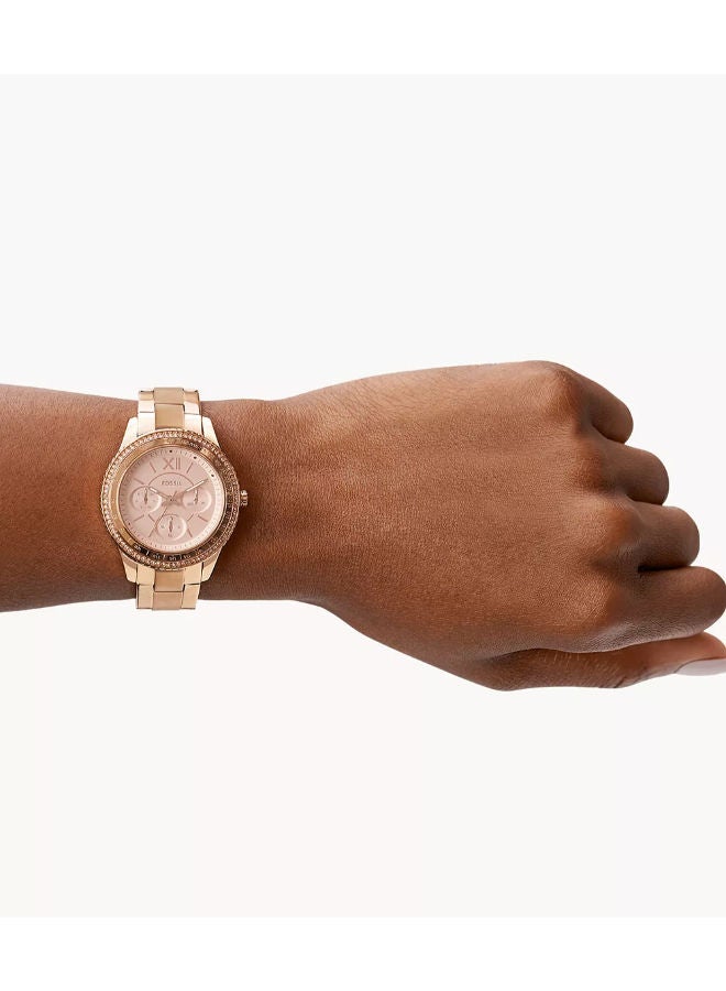 FOSSIL Women Stainless Steel Chronograph Wrist Watch ES5106 - Image 2