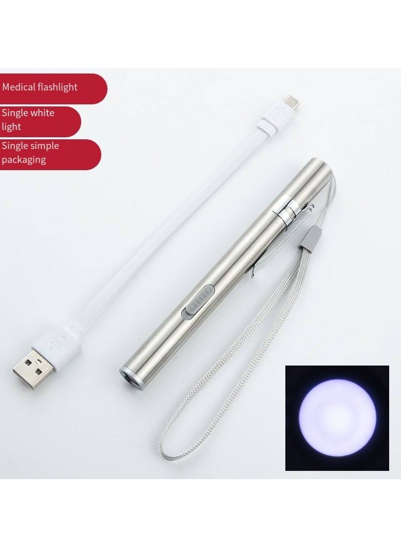 general Pen Medical Light Pen Light USB Rechargeable LED Flashlight Stainless Steel Flashlight for Doctors Students Doctors Doctors - Image 1