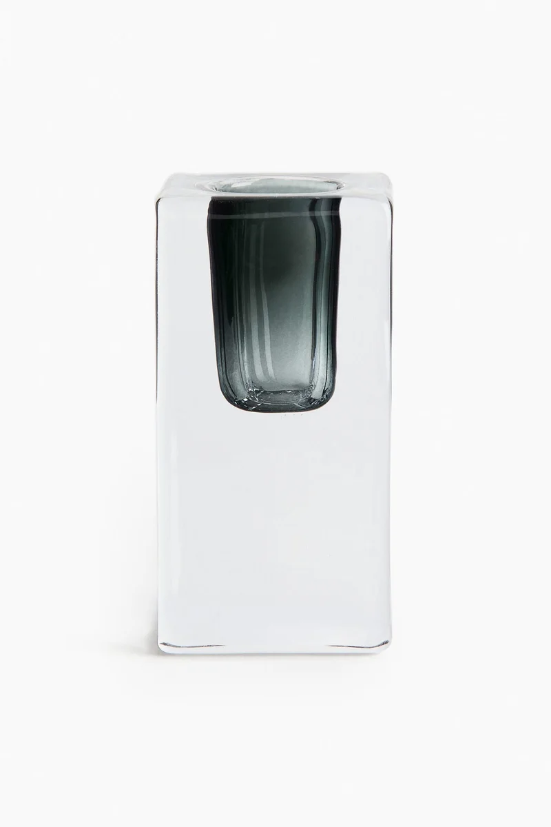H&M Glass candlestick
