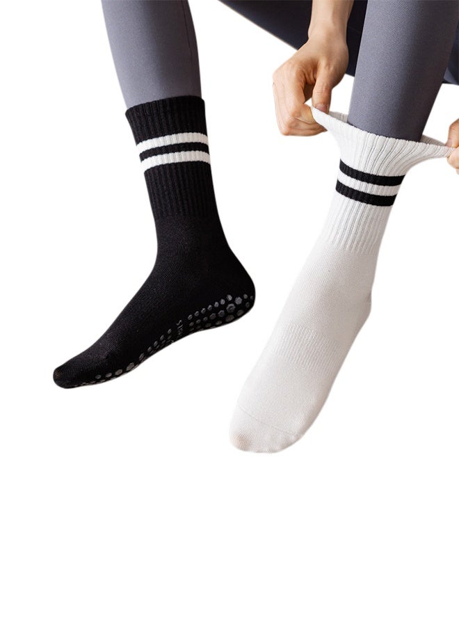 Anti-slip Yoga Socks - Long Floor Socks 4-Pair Pack - Image 4