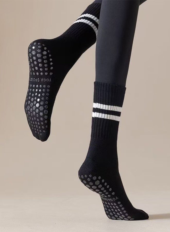 Anti-slip Yoga Socks - Long Floor Socks 4-Pair Pack - Image 2