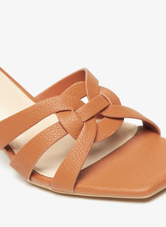 Celeste Women's Strappy Slip-On Sandals with Block Heels