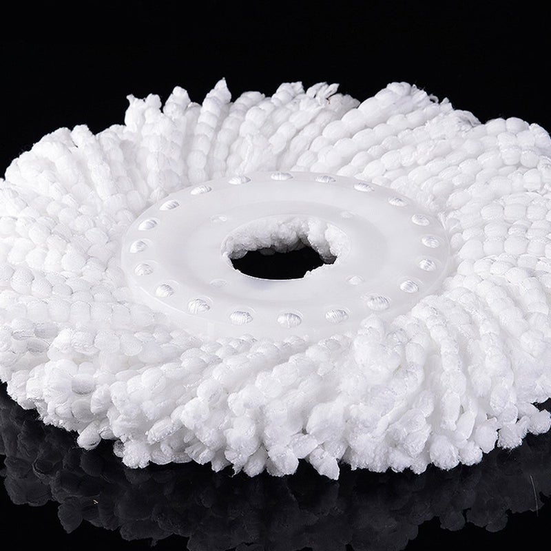 DANGSHAN 3 Pack Mop Head Replacement Spin Mop Replacement Head Microfiber Spin Mop Refills Easy Cleaning Round Shape Standard Size - Image 5