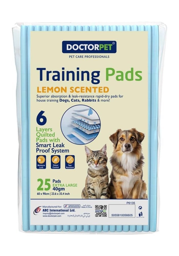 DoctorPet Doctor Pet Lemon Scented Training Pads - Extra Large - Image 1