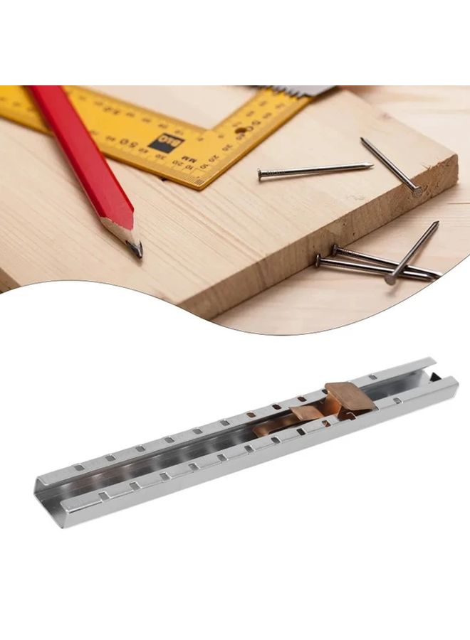 2Pcs Set Durable Talc Pen Welded Steel Marking Tool with Metal Holder and Slate Pencil Refill - Image 5