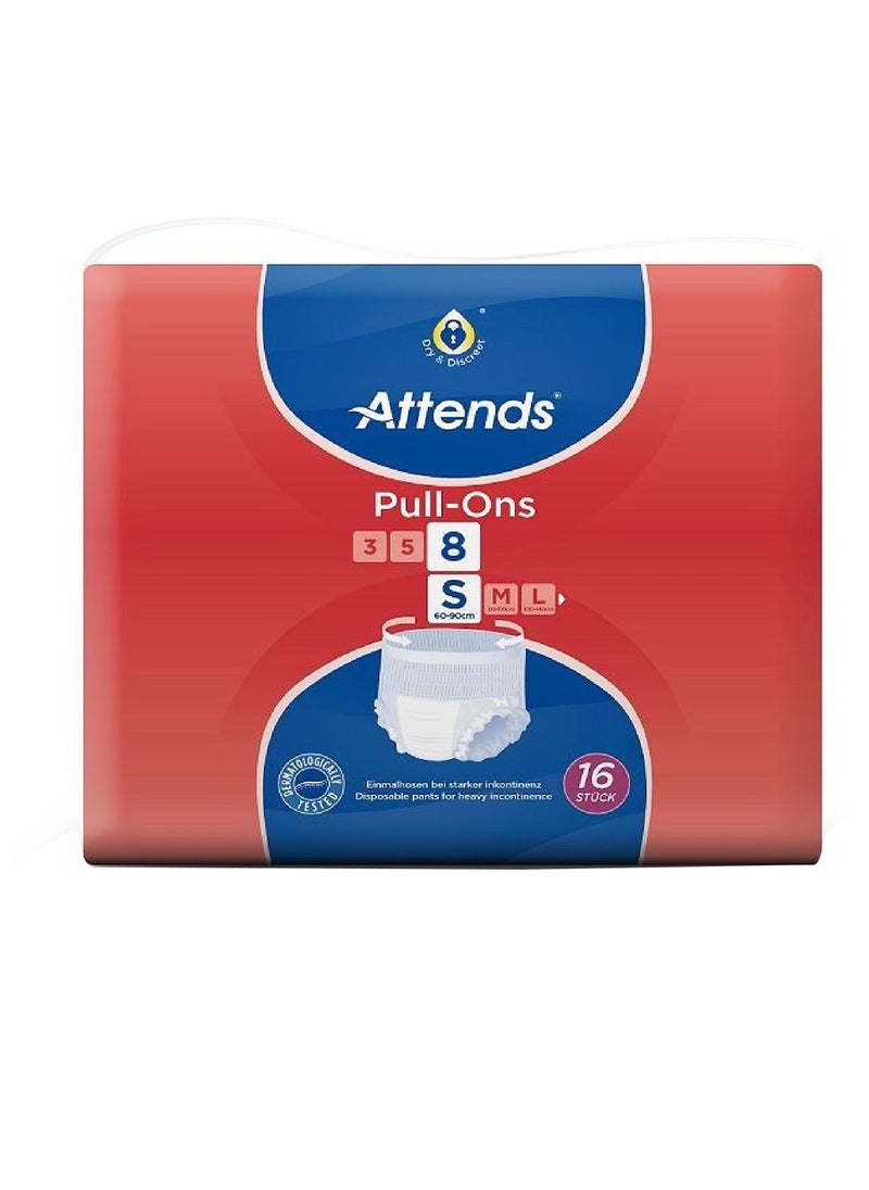 Attends Pull Ons 8, Small, Pack Of 16 