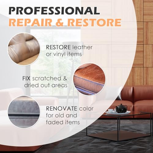 DEWEL Leather Recoloring Balm, Black Leather Color Restorer for Scratched and Faded, Leather Scratch Remover, Upgrade Leather Repair Kit for Restore Couches, Car Seats, Shoes, Boots - Image 3