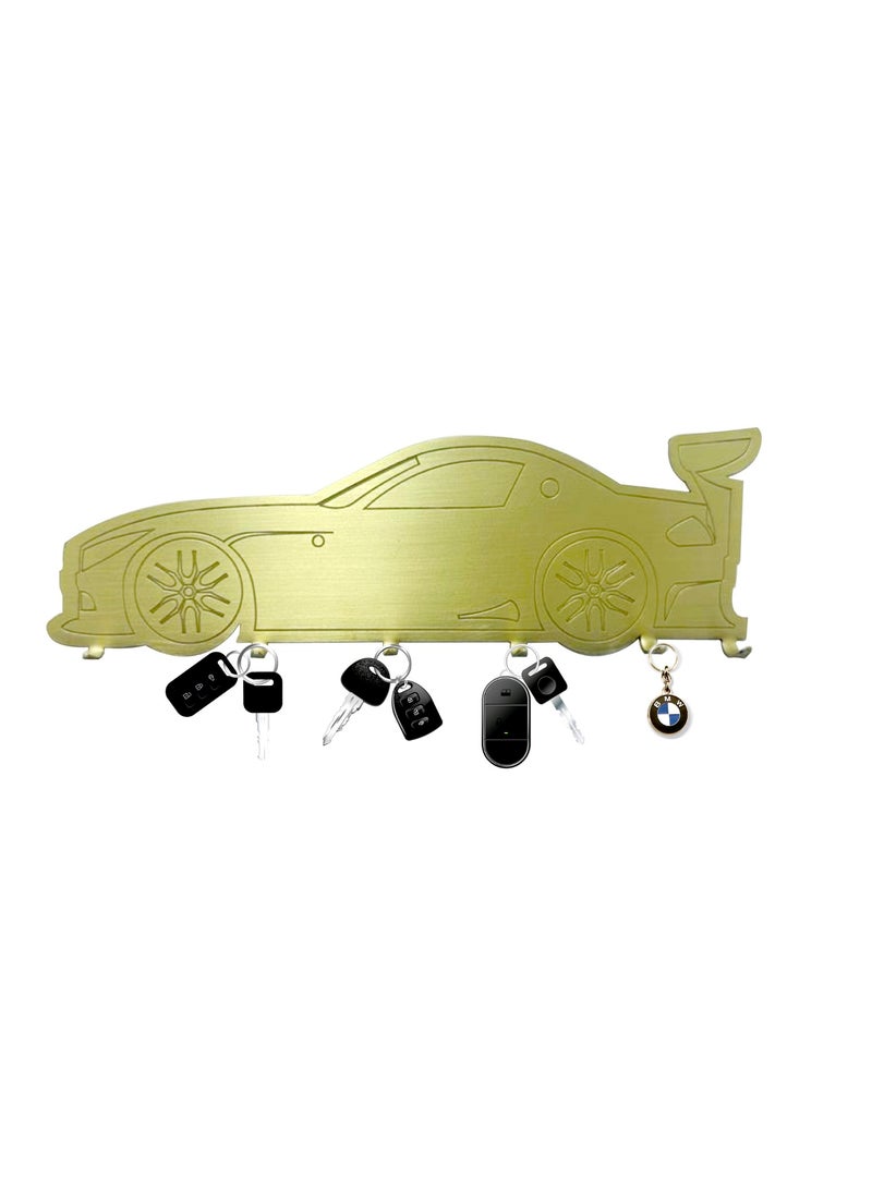 Car Key Wall Metal Hook Golden 