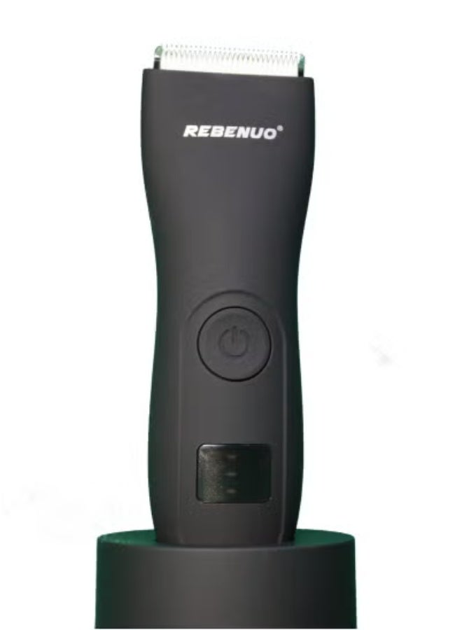 REBENUO ماكينة حلاقة وتشذيب للرجال مقاومة للماء بتصميم منخفض الضوضاء – شاحن كهربائي لتجميل الرجال، ماكينة حلاقة للرأس والجسم، ماكينة تشذيب متعددة الوظائف لشعر الوجه والجسم، للاستخدام الرطب والجاف، مقبض مريح لراحة الاستخدام، قابلة لإعادة الشحن وطاقة طويلة الأمد – مثالية لقصات شعر ناعمة ودقيقة ومريحة في أي مكان. - Image 2