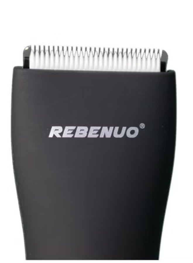 REBENUO ماكينة حلاقة وتشذيب للرجال مقاومة للماء بتصميم منخفض الضوضاء – شاحن كهربائي لتجميل الرجال، ماكينة حلاقة للرأس والجسم، ماكينة تشذيب متعددة الوظائف لشعر الوجه والجسم، للاستخدام الرطب والجاف، مقبض مريح لراحة الاستخدام، قابلة لإعادة الشحن وطاقة طويلة الأمد – مثالية لقصات شعر ناعمة ودقيقة ومريحة في أي مكان. - Image 4