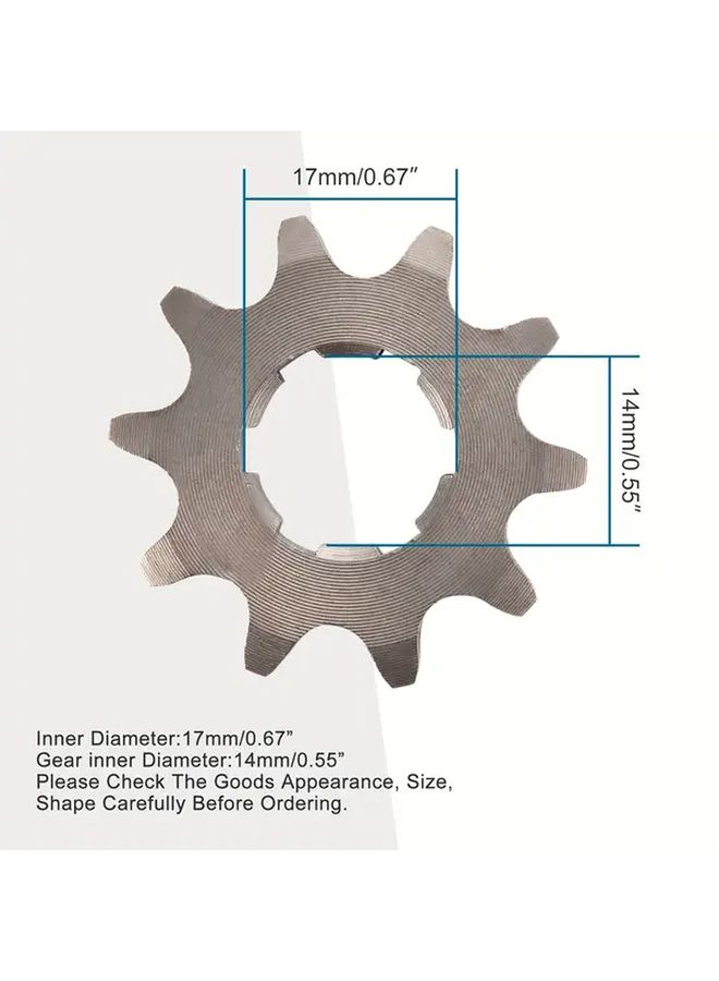 17mm طقم تروس وسلسلة عالية الجودة من نوع 428 بعدد 11 سنًا، مناسب للدراجات الترابية ومركبات ATV من سعة 50cc إلى 110cc - Image 2