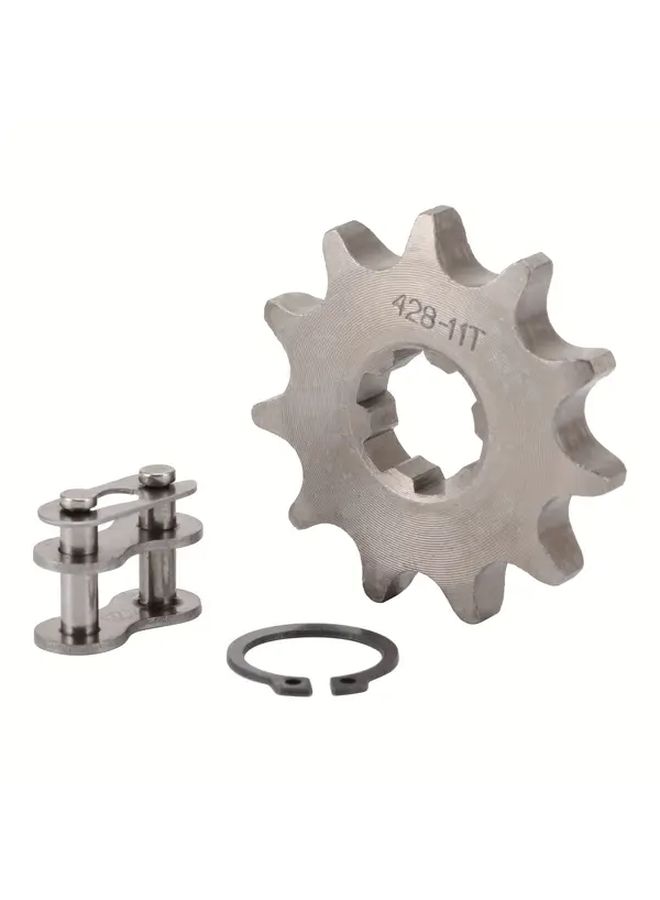 17mm طقم تروس وسلسلة عالية الجودة من نوع 428 بعدد 11 سنًا، مناسب للدراجات الترابية ومركبات ATV من سعة 50cc إلى 110cc - Image 5