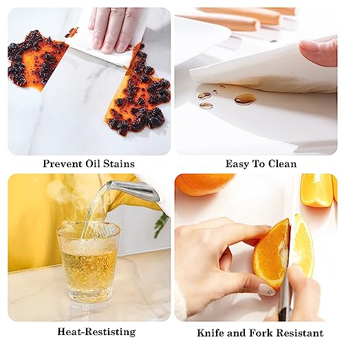 Kesfey 60 inch Round Clear Plastic Table Cloth Protector 100 Waterproof Table Cover Vinyl PVC Oilproof Stain Resistant Tablecloths Wipe Transparent Tablecover for Dining Tables Kitchen Daily Party - Image 3