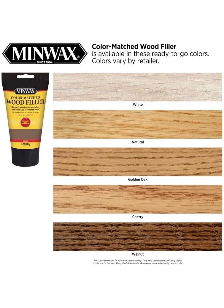 Minwax Minwax 448530000 ColorMatched Filler Wood Putty 6 oz Walnut 6 Ounce  - Image 5