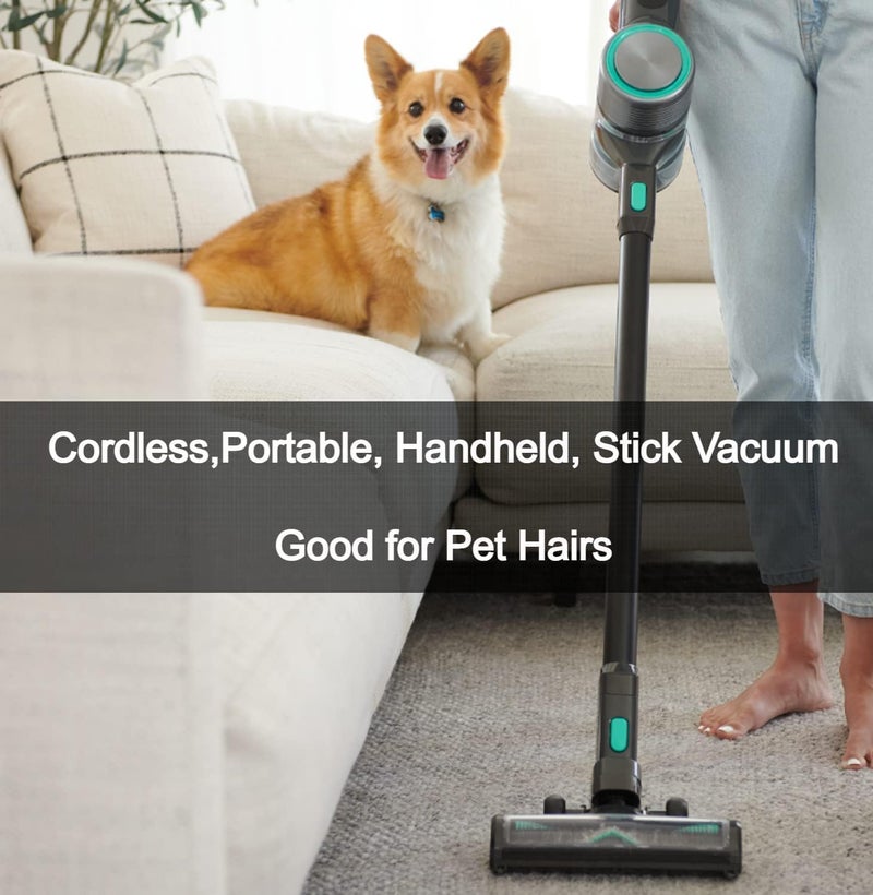 Wyze Cordless Vacuum Cleaner with 20000Pa Powerful Suction, Lightweight Stick with HEPA Filter, 300W Powerful Brushless Motor, 40mins Runtime in Eco Mode, for Home Hard Floor Carpet Pet Hair - Image 3