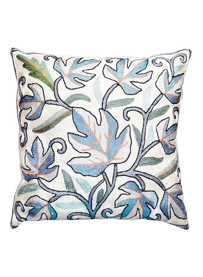 NIBEMINENT Printed Cushion Cover White/Blue 40x40centimeter - Image 1