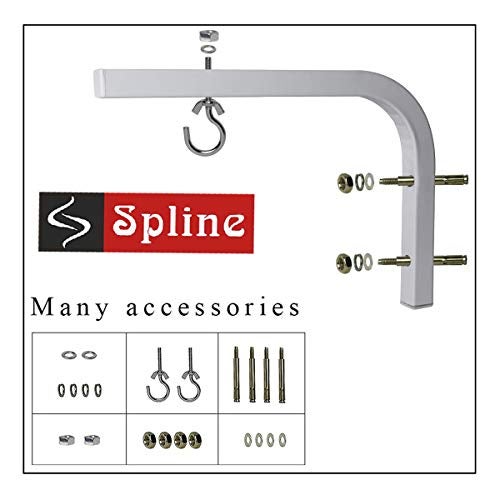 Spline Universal Adjustable Projector Screen L Shapes Wall Hanger - 10 Inch Comes with Hook and Screws for 4K 8K 3D Ultra 4K Projector Screen - Image 2
