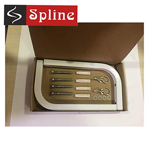 Spline Universal Adjustable Projector Screen L Shapes Wall Hanger - 10 Inch Comes with Hook and Screws for 4K 8K 3D Ultra 4K Projector Screen - Image 5