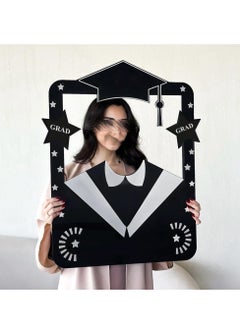Story Of Candle Large graduation 2025 frame, white and black  - Image 1