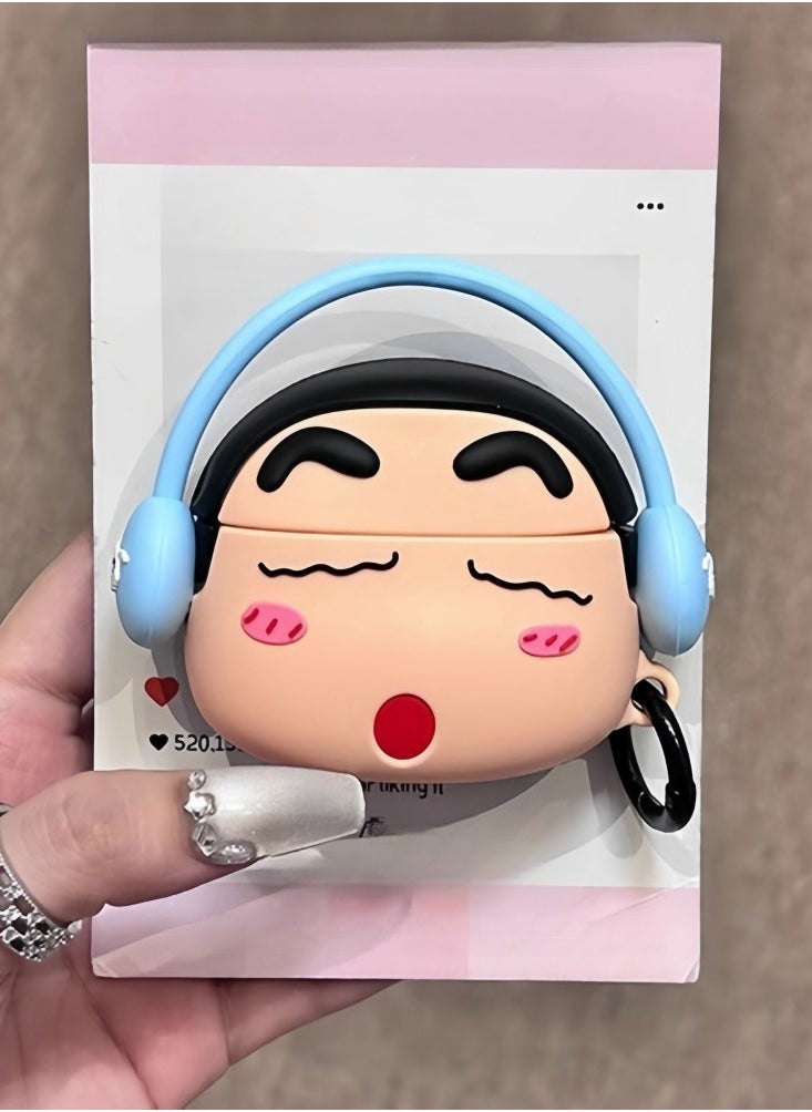 EBMINI - Suitable For Apple Bluetooth Earphones With Silicone Cartoon Protective Case - Image 1