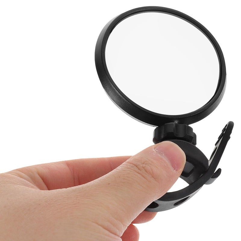Universal Bicycle Rear View Mirror Handlebar Mount Wide Angle Convex HD Glass - Image 4
