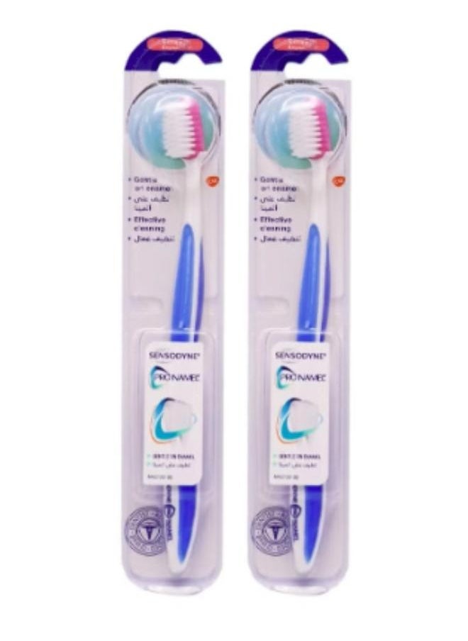 Sensodyne - Sensodyne Two-Piece Toothbrush Extra Soft Multi-Color Enamel Protector - Image 1
