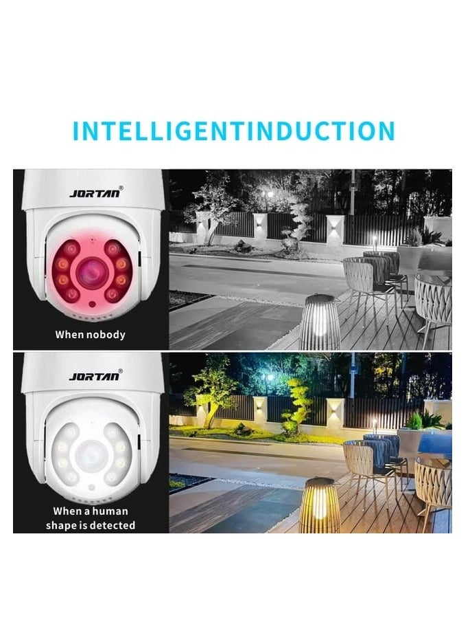 Jortan 1080p Indoor Outdoor Wi-Fi Security Camera, 2MP, Full Color IR Night Vision, 2 way Talking, Motion Detection, PTZ Camera - Image 4