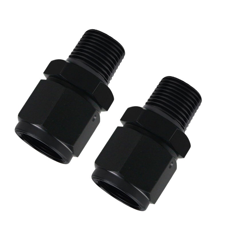 caqeg 10AN Female Swivel to 3818 NPT Male Adapter Fitting Aluminum Pack of 2 - Image 3