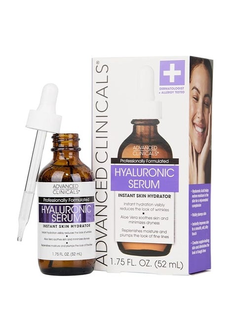Advanced Clinicals Hyaluronic Acid Instant Hydrating Serum 52ml