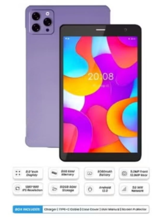 REBENUO K9 5G Android Tablet With 8.0 Inch Display 8GB RAM 512 GB ROM and 5000 mAh Battery - Image 3