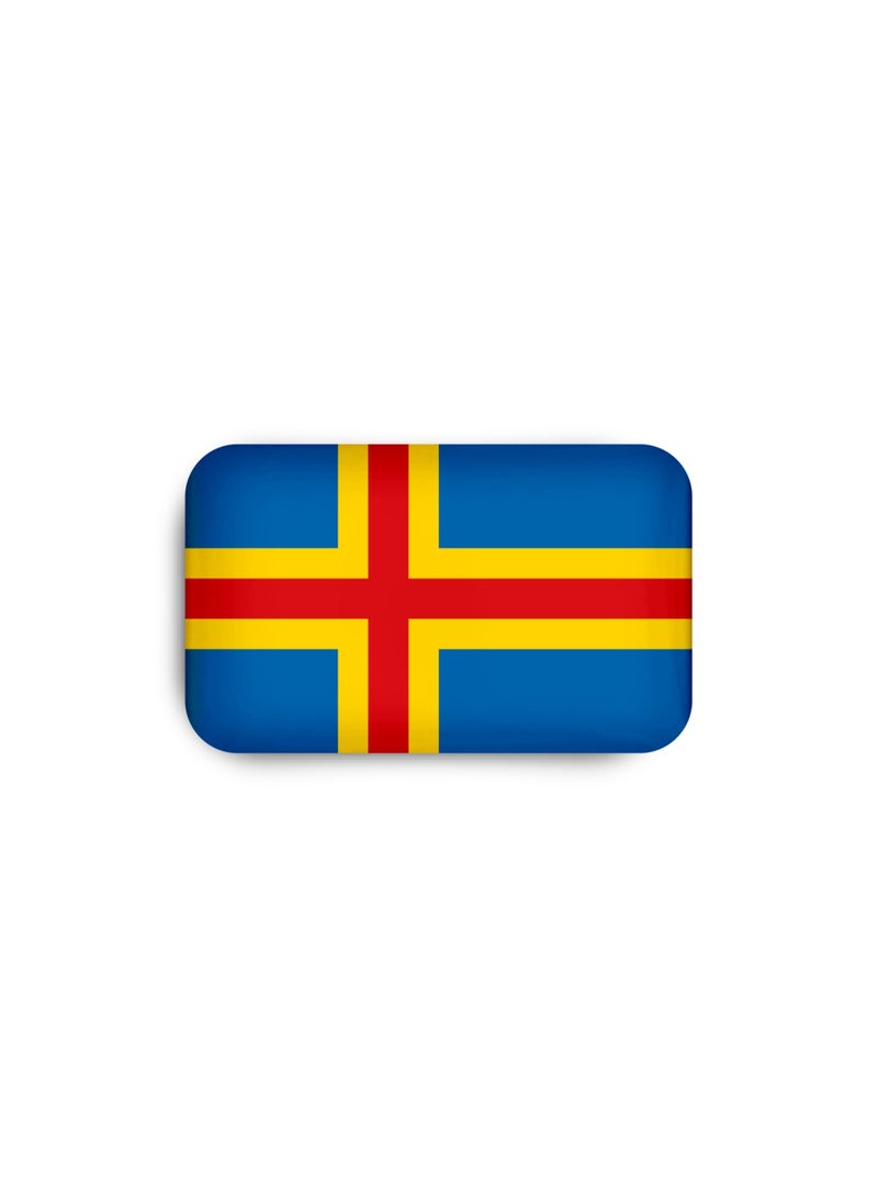 971ميديا شارة مغناطيسية بتصميم علم جزر آلاند - Image 2