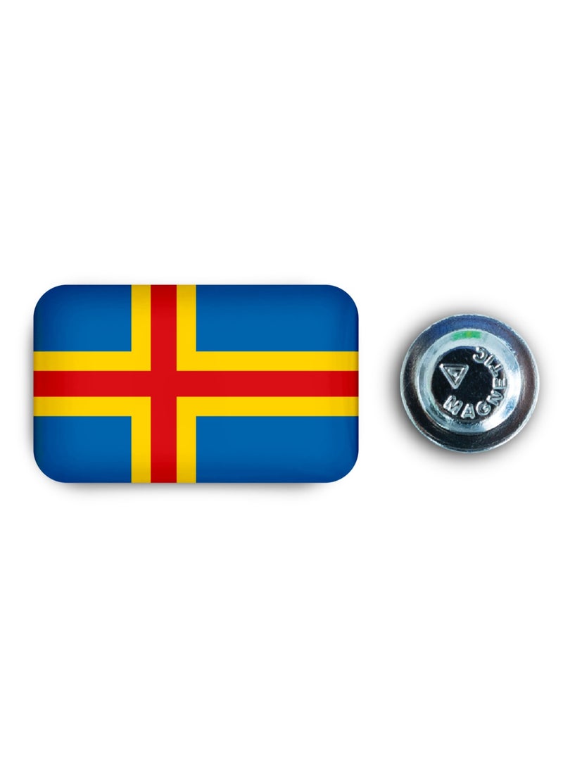 971ميديا شارة مغناطيسية بتصميم علم جزر آلاند - Image 1