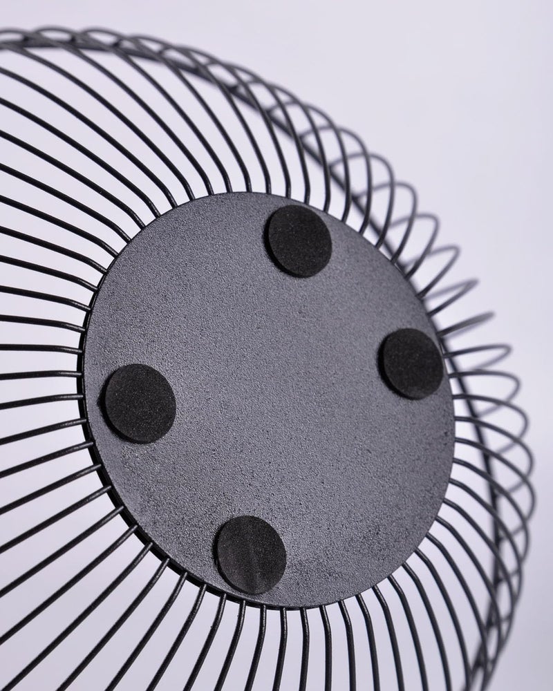 IBWell Classic Style CurvedEdge Modern Creative Stylish Single Tier DishMetal Iron Wire Fruit Vegetables Bread Decorative Stand Serving Bowls Basket Holder Dish Black - Image 3