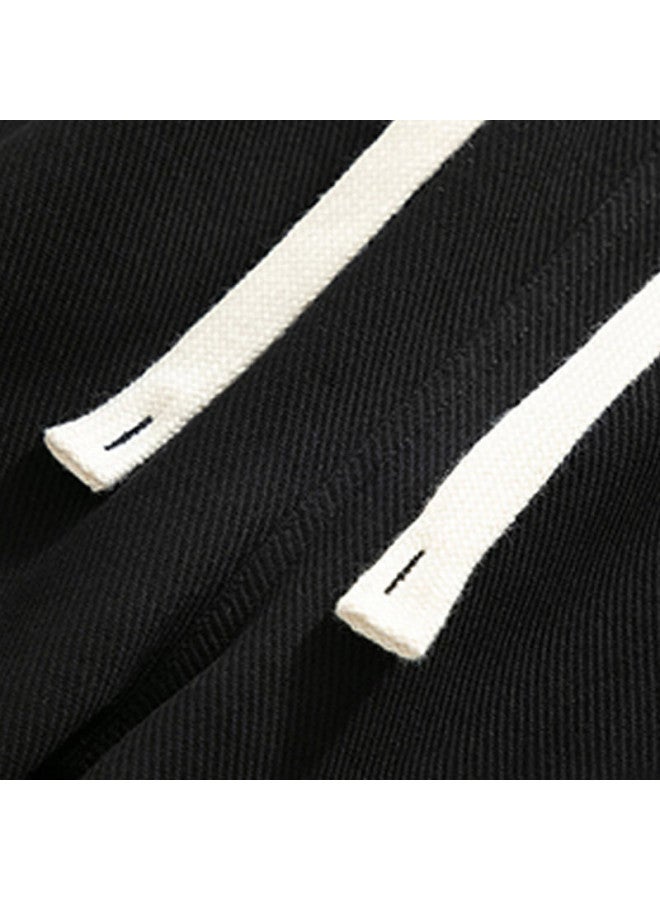 Snoopy Men's Casual Pants Autumn Winter Outdoor Leisure Sports Loose Fleece Lined Straight Leg Gray XL