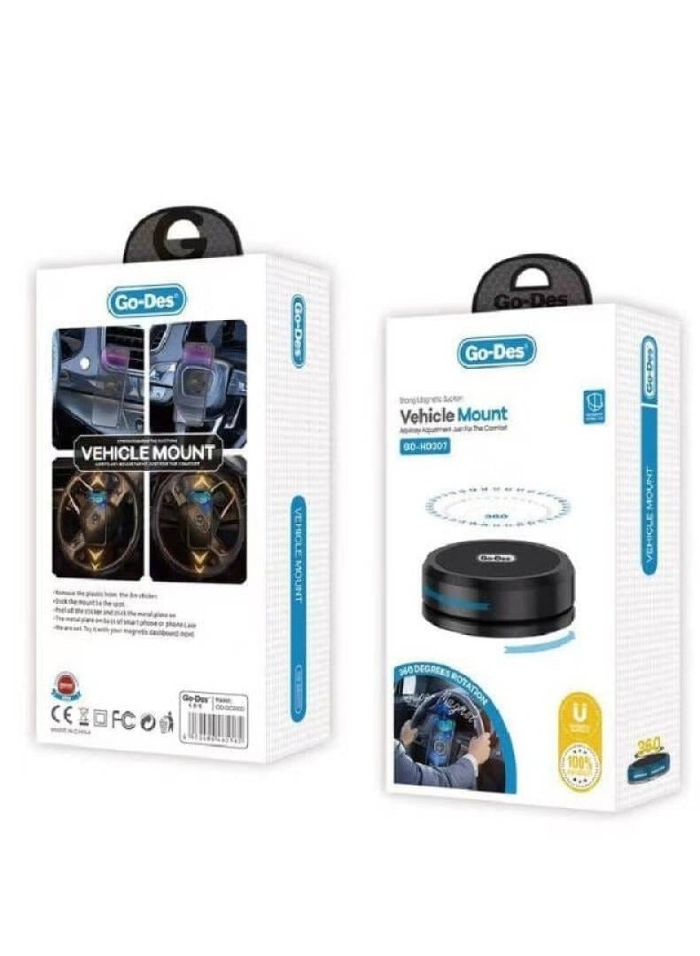 ELTRAZONE 360-Degree Rotating Magnetic Steering Wheel Car Phone Holder – Secure Mount for iPhone, Android & More - Image 4