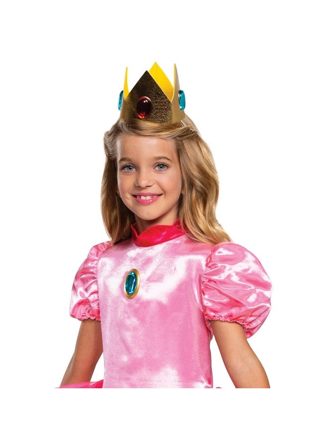 Disguise Princess Peach Costume Dress, Nintendo Super Mario Bros Deluxe Dress Up Outfit for Girls, Kids Size Medium (7-8), Pink - Image 2