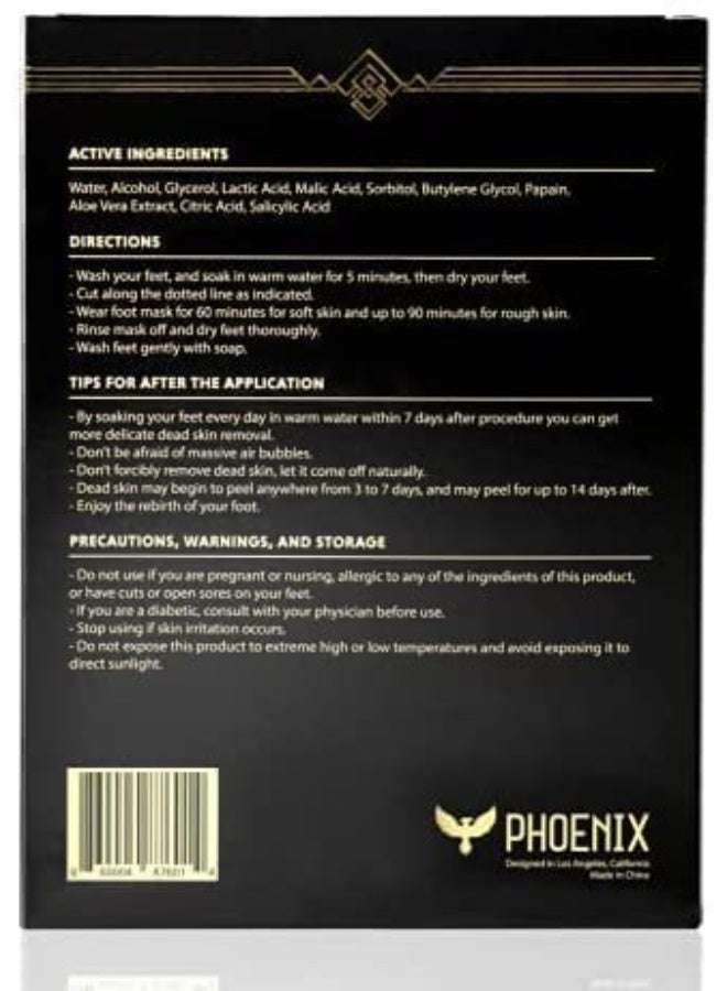 Phoenix (عبوة من 4) مقشر القدمين للرجال - كبير جداً - قوة إضافية - علاج تقشير القدمين الجافة - مزيل للجلد الميت - بدون رائحة - خالي من البارابين والعطور - Image 2