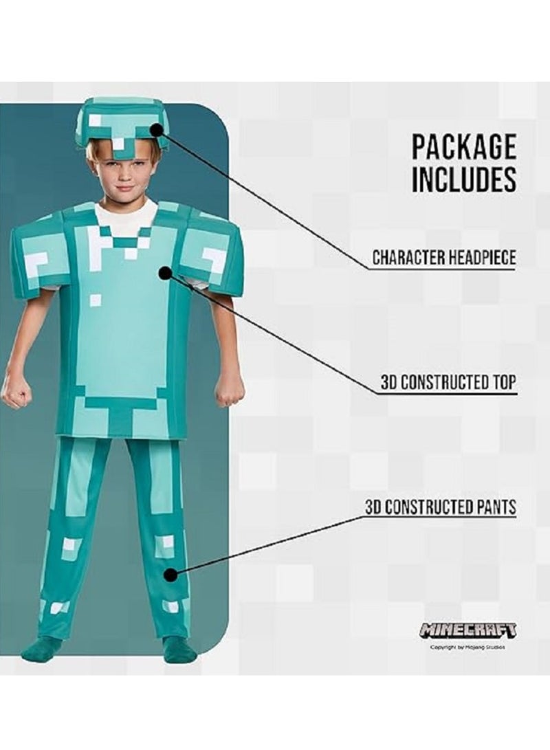 Gerenic Minecraft Deluxe Diamond Armour Costume for Kids - Image 4