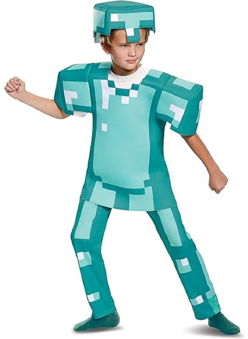 Gerenic Minecraft Deluxe Diamond Armour Costume for Kids - Image 2