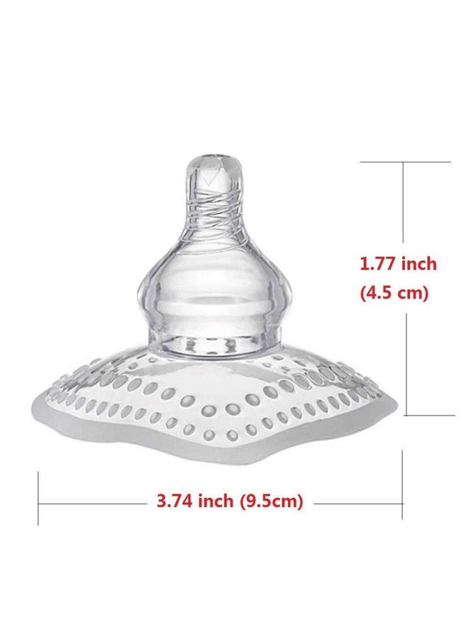 Finever - Nipple Shield Contact Nippleshield For Breastfeeding With Latch Difficulties Or Flat Or Inverted Nipples, Non-Toxic (1 Pack) - Image 1