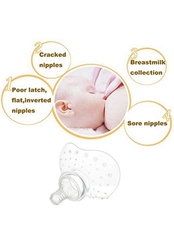Finever - Nipple Shield Contact Nippleshield For Breastfeeding With Latch Difficulties Or Flat Or Inverted Nipples, Non-Toxic (1 Pack) - Image 1