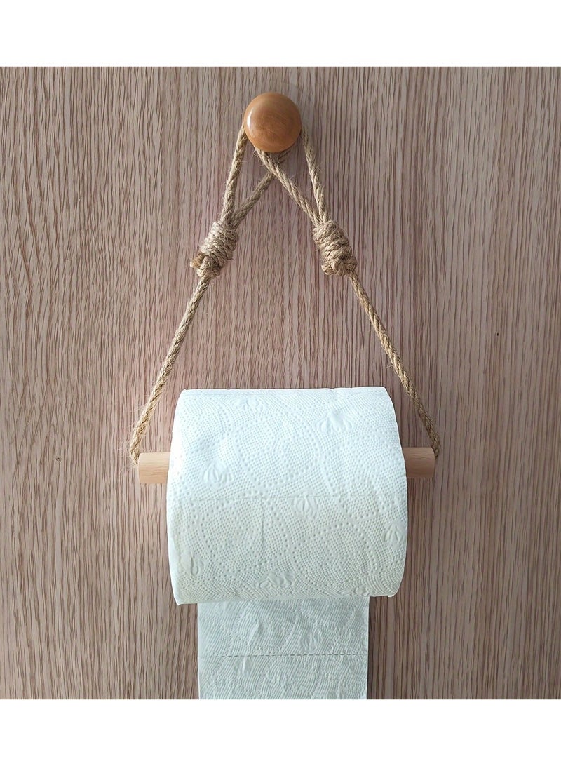 Hanging Toilet Paper Rack, Toilet Roll Paper Holder, Decorative Tissue Dispenser Container, Bathroom Hanging Tissue Towel Hanger, Bathroom Accessories - Image 1