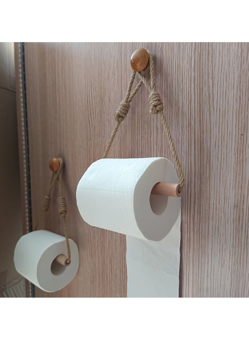 Hanging Toilet Paper Rack, Toilet Roll Paper Holder, Decorative Tissue Dispenser Container, Bathroom Hanging Tissue Towel Hanger, Bathroom Accessories - Image 4