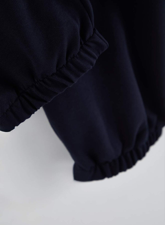 trendyol Large Size Navy Blue Oversized /Wide Cut Sweatpants - Image 4