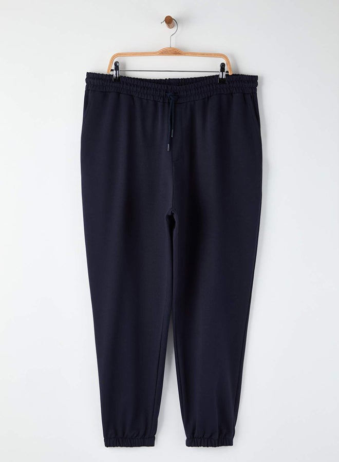 trendyol Large Size Navy Blue Oversized /Wide Cut Sweatpants - Image 2