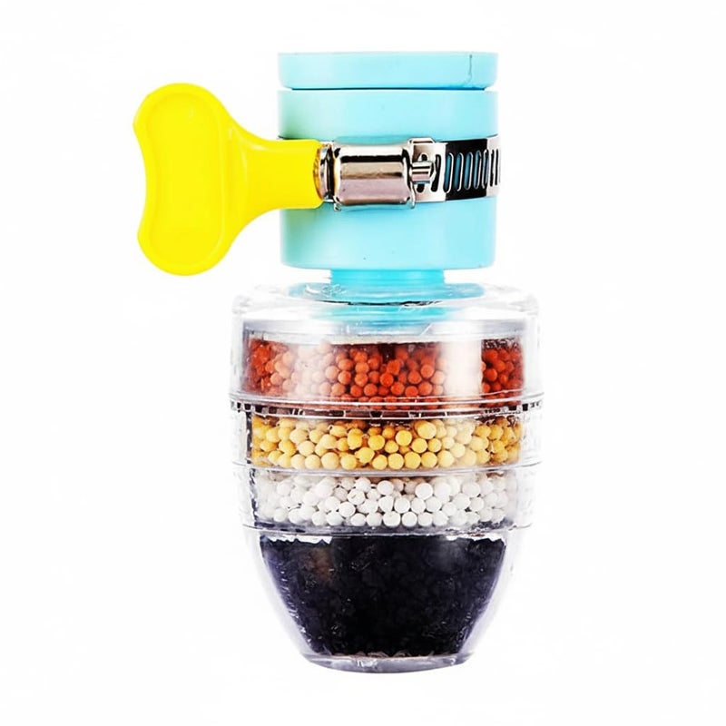 KBS Tap Water Purifier Filter Faucet 6 Layer Carbon Activated Dust Chlorine Remover Water Softener for Drinking Cartridge Alkaline Taps for Kitchen Sink Bathroom Wash Basin (Multicolor) (2) - Image 1
