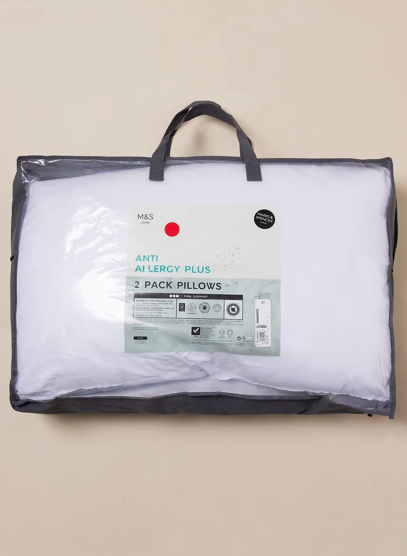 Marks & Spencer Set Of 2 Anti Allergy Medium Pillows