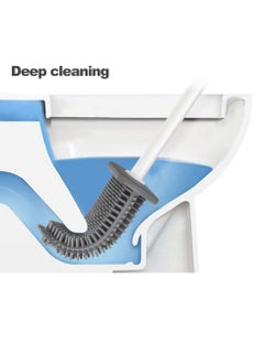 Home Care Toilet Brush (13.5x4.5x36cm) Durable PP + TPR Material  - Image 4