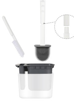 Home Care Toilet Brush (13.5x4.5x36cm) Durable PP + TPR Material  - Image 2